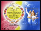 Romania MNH 1985 - 10 ani CSCE Helsinki- colita nedantelata - LP 1126 (mici probleme de calitate)