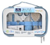 Cumpara ieftin Set de ingrijire bebelusi, Lorelli, 7 produse esentiale, 0 luni+, Moonlight Blue