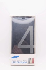 Husa flip originala Samsung Galaxy Note 4 LED Flip Wallet - sigilata