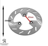 Disc frana fata original Peugeot Vivacity 3 L &acirc;&euro;&ldquo; Vivacity 3 L Sportline 2T AC 50cc - Vivacity 3L 4T AC 50cc - diametru: 200 mm