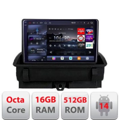 Navigatie Audi Q3 2011-2018 Android radio gps internet 8 core QLED 2K 16+512 360GB Edotec CarStore Technology foto