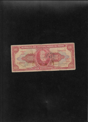 Brazilia 10 centavos pe 100 cruzeiros 1966(67) seria030654 foto