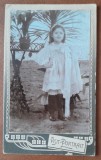 Fotografie tip CDV, fetita, 1910