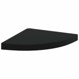 Cumpara ieftin Raft coltar de perete, negru, 35 x 35 x 3,8 cm, MDF