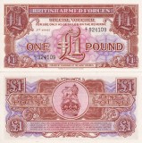 BRITISH ARMED FORCES 1 pound 1956 UNC!!!