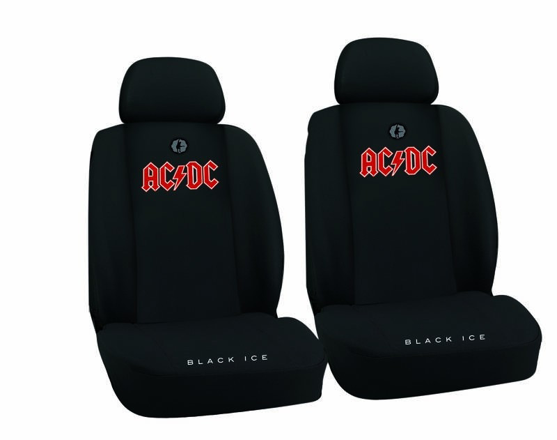 Huse scaune auto AC DC, set 2 bucati pentru scaunele fata, culoare negru  Kft Auto, AutoLux | Okazii.ro