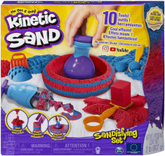 Set nisip modelabil Kinetic Sand cu 10 accesorii foto