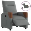 VidaXL Fotoliu rabatabil electric, gri &icirc;nchis, material textil