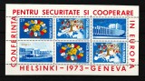 Romania, 1974 | Conferinţa pt. Securitate şi Cooperare Helsinki | MNH | aph, Organizatii internationale, Nestampilat