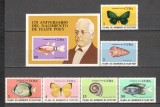 Cuba.1974 175 ani nastere F.Poey:naturalist-Fluturi si pesti SC.540