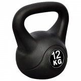 vidaXL Greutate tip bilă cu m&acirc;ner Kettlebell, 12 kg 90392