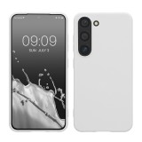 Husa kwmobile pentru Samsung Galaxy S23, Silicon, Alb, 60282.48, Carcasa