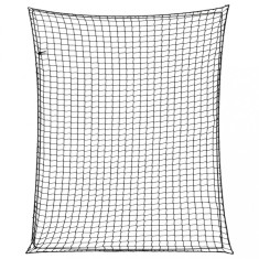 vidaXL Plasă de remorcă cu funie elastică, negru, 3x2,5 m, PP