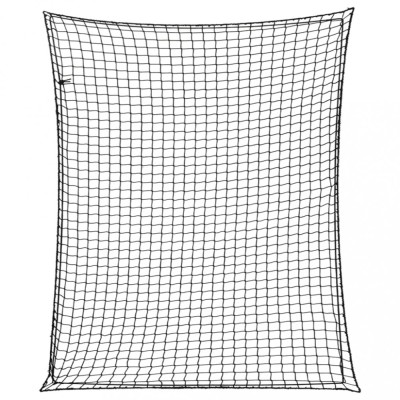 Plasă de remorcă cu funie elastică, negru, 3x2,5 m, PP foto