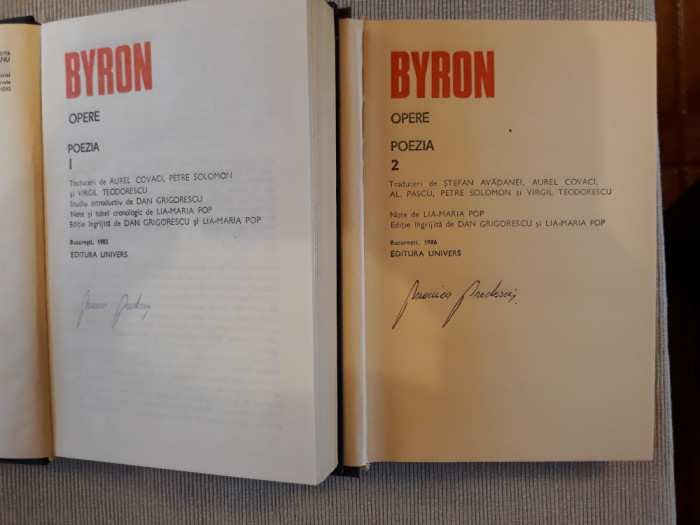 Poezia, vol.1 si 2 - Byron