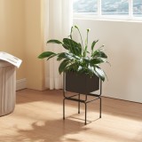 Suport plante Sveio 35,5x20x20cm negru [en.casa] HausGarden Leisure, [en.casa]