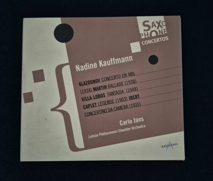 CD Jazz Clasic Nadine Kauffmann Saxofon Latvian Philarmonic Chamber Orchestra