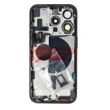 Carcasa Completa Originala iPhone 15 Pro Black + Suport SIM, Butoane, Flex Magsafe, Geam Camera Spate
