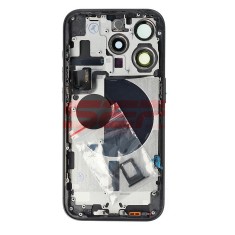 Carcasa completa + uper flex iPhone 15 PRO BLACK