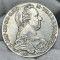 moneda argint Thaler Maria Theresia 1780 rebatere