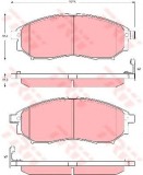 Set placute frana,frana disc RENAULT KOLEOS (HY) (2008 - 2016) TRW GDB3392