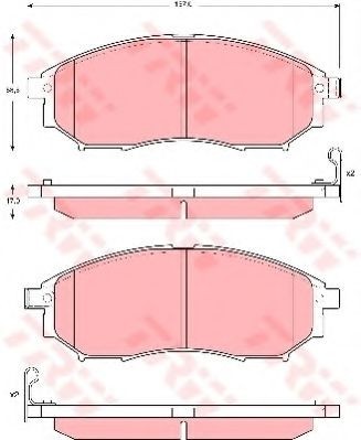 Set placute frana,frana disc RENAULT KOLEOS (HY) (2008 - 2016) TRW GDB3392 foto