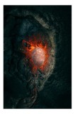 Tablou Canvas cu tema Foc, Magmă și Energie Natură, 26 x 39 cm, CMCLASS