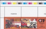 ROMANIA 2004 LP 1654 a POMPIERI SERIE CU VINIETA COLT DE COALA MNH, Nestampilat