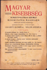 HST C1735 Magyar kisebsseg Nemzetpolitikai szemle 1/1941 foto