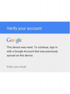 Deblocare Cont Google &amp;ndash; Acest dispozitiv a fost resetat foto