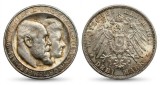 D2 Germania 3 Mark 1911 3 Mark - William II Silver Wedding Anniversary/ UNC/ patina/din foto