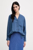 United Colors of Benetton cămașă de in relaxed, 5BMLDQ0BA