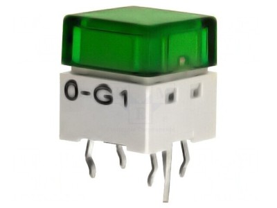 Comutator Tastatură Verde cu LED 24VDC foto
