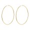 Cercei din Aur 14K pentru Adolescenti si Adulti, model Clasic Elegant tip Cerc, diametru 70 mm