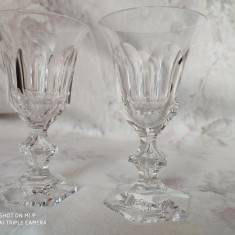 Pereche pahare sherry, cristal Baccarat, Old Harcourt 1930 -