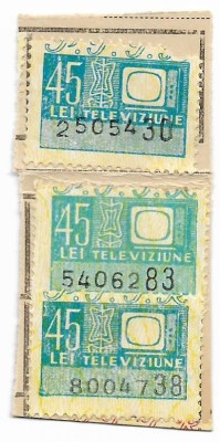 Timbre P.T.T.R. televiziune, anii &amp;#039;60 - neobliterate (3 buc.) foto