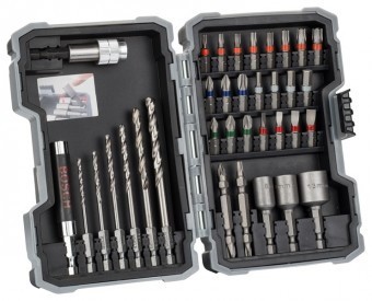 Bosch Set 35 piese Extra Hard mixt cu burghie de otel HSS-G - 3165140771498 foto