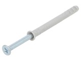 Plastic Anchor with Screw 5x50 Zinc-Plated Steel 100pcs