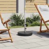 VidaXL Suport umbrelă de soare, negru, 28,5 kg, granit, rotund 45064