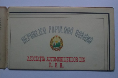 Republica Populară Rom&amp;acirc;nă - 1960 Harta automobilistică, stare foarte bună foto