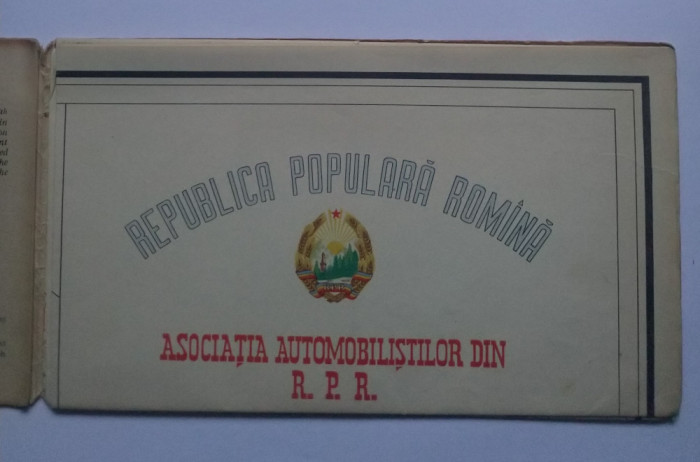 Republica Populară Rom&acirc;nă - 1960 Harta automobilistică, stare foarte bună