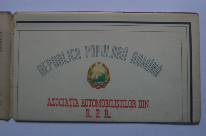 Republica Populară Rom&acirc;nă - 1960 Harta automobilistică, stare foarte bună