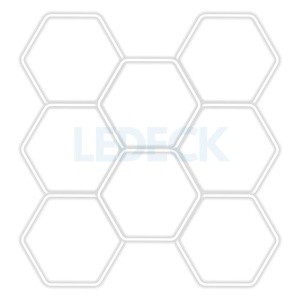 Lumină LED Hexagonală Profesională Aluminiu &amp;ndash; 8 Module 299x315CM - Service foto