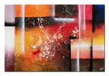 Cumpara ieftin Tablou abstract pictat manual living, birou, Fantezie in abstract 6, 90x60cm ulei pe panza, gata de agatat pe perete