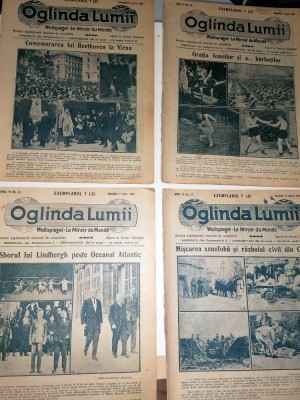 LOT 4 REVISTE OGLINDA LUMII 1927 foto