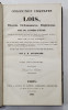 COLLECTION COMPLETE DES LOIS, DECRETS, ORDONNANCES, REGLEMENTS ET AVIS DU CONSEIL - D &#039;ETAT par J.B. DUVERGIER, TOME 24 - PARIS, 1836