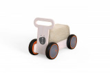 Jucarie din lemn 3 in 1 Ursulet DriveMe Soft: masinuta ride-on, premergator si