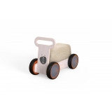 Jucarie din lemn 3 in 1 Ursulet DriveMe Soft: masinuta ride-on, premergator si