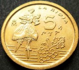 Cumpara ieftin Moneda 5 PESETAS - SPANIA, anul 1996 *cod 1184 = UNC LA RIOJA