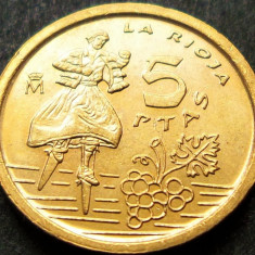 Moneda 5 PESETAS - SPANIA, anul 1996 *cod 1184 = UNC LA RIOJA